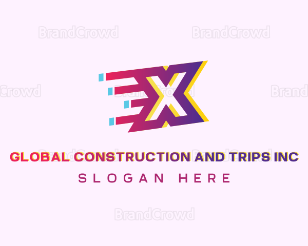 Logistics Speedy Letter X Logo