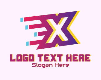 Speedy Letter X Motion Logo