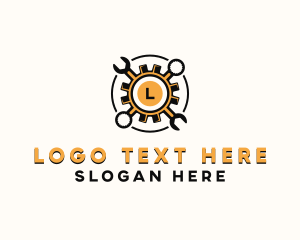 Mechanic - Gear Wrench Mechanic logo design