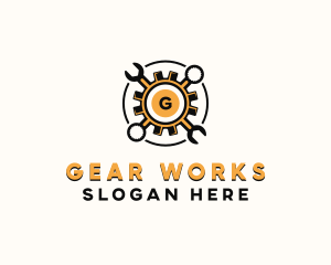 Gear Wrench Mechanic logo design