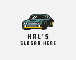 Retro Sports Car Logo