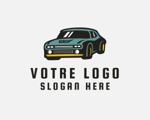 Retro Sports Car Logo
