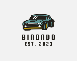 Vehicle - Retro Sports Car logo design