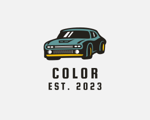 Auto Garage - Retro Sports Car logo design