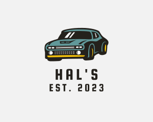 Automobile - Retro Sports Car logo design