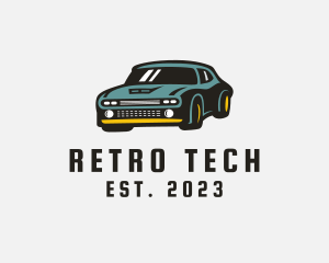 Retro Sports Car logo design