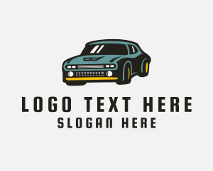 Retro Sports Car Logo