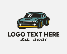 Car - Vintage Sports Car logo design