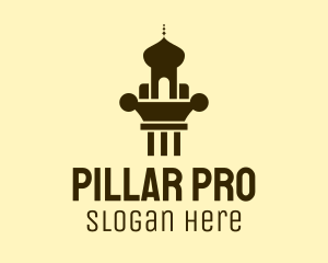 Mosque Pillar Architecture logo design