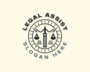 Paralegal - Paralegal Notary Law logo design