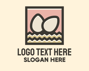 Pet Store - Egg Hay Frame logo design