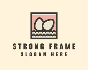 Egg Hay Frame logo design