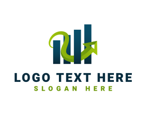 Agency - Logistic Arrow Graph logo design