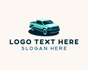 Freight - Pickup Truck Mover logo design