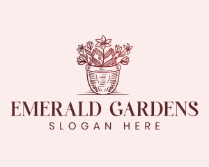 Flower Garden Botanical logo design