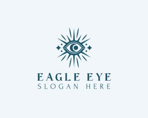 Moon Celestial Eye logo design