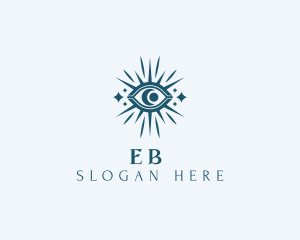 Fortune Telling - Moon Celestial Eye logo design