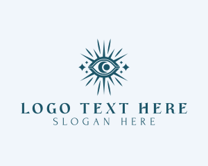 Tarot - Moon Celestial Eye logo design