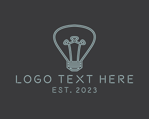 Electricity - Electrical Edison Bulb logo design