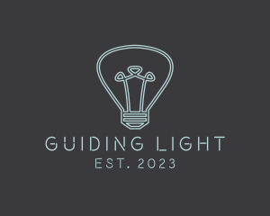 Electrical Edison Bulb logo design