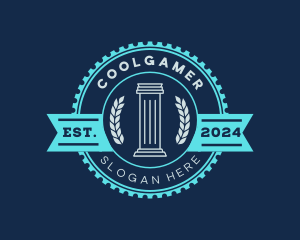 Greek Pillar Column Logo