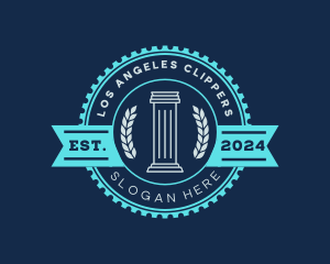 Greek Pillar Column Logo