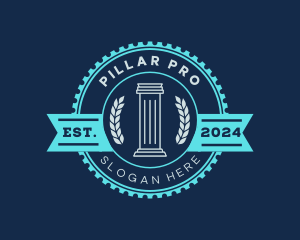 Greek Pillar Column logo design