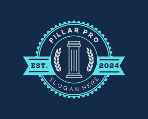 Pillar - Greek Pillar Column logo design