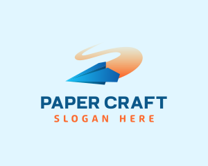 Paper Plane Delivery logo design