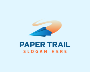 Paper Plane Delivery logo design