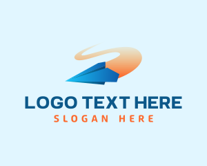 Postal - Paper Plane Delivery logo design