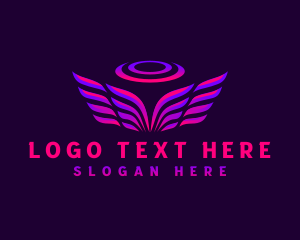 Heavenly - Wings Halo Agency logo design