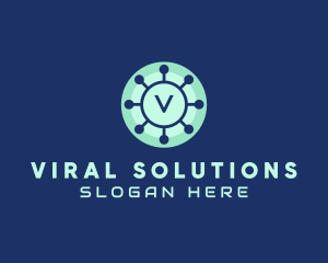 Virus - Generic Virus Germs logo design