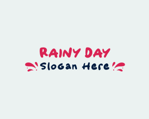 Playful Splash Wordmark logo design