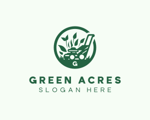 Mowing - Mower Garden Landscaper logo design