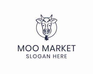 Cow - Cow Bell Animal logo design