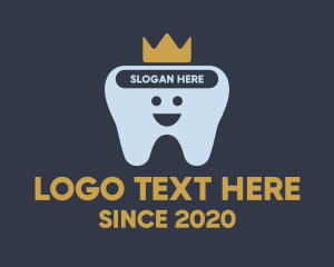 King - Happy Tooth King logo design