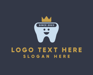 Smile - Happy Tooth King logo design