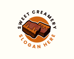 Sweet Brownies Dessert logo design