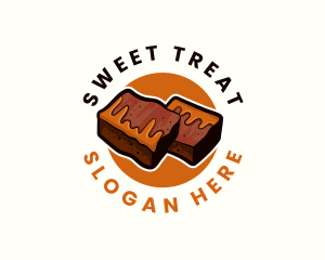 Brownies - Sweet Brownies Dessert logo design