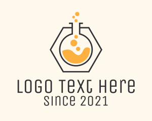 Biomedical - Test Tube Chemical logo design