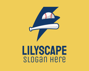 Sports Network - Lightning Baseball Team logo design