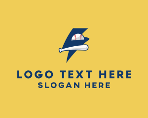 Slugger - Lightning Baseball Team logo design