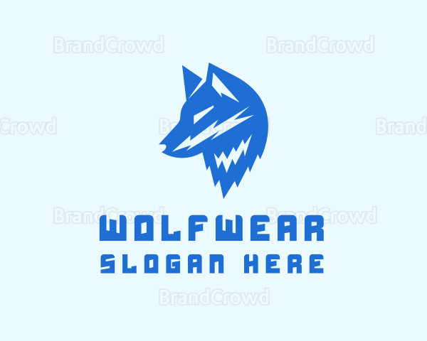 Blue Wolf Hunting Logo