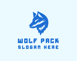 Wolf - Blue Wolf Hunting logo design