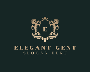 Elegant Regal Horse  logo design