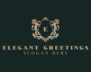 Elegant Regal Horse  logo design