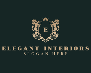 Elegant Regal Horse  logo design