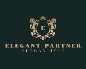 Elegant Regal Horse  logo design