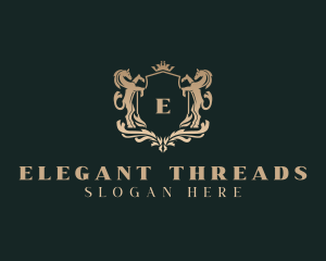 Elegant Regal Horse  logo design